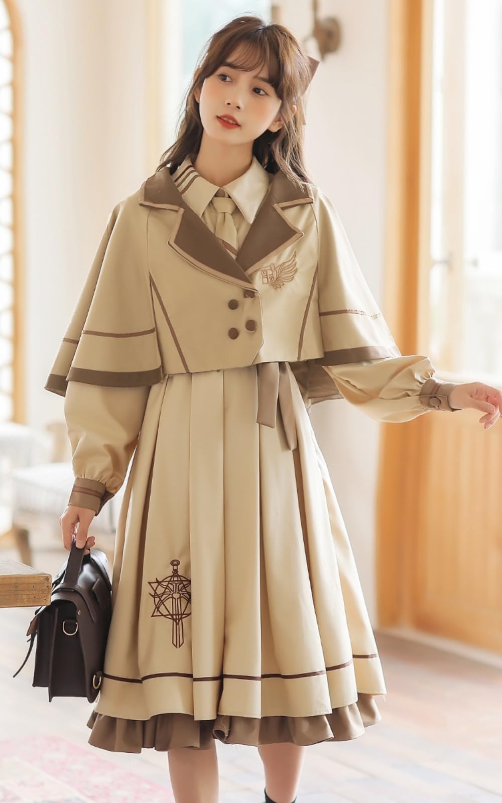 セットアップ　ドレス　韓国風 instock]【AIDMAX】ミニ/ドレス/セットアップ/イエロー/S/M/韓国